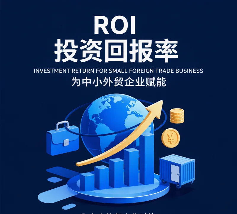 中小外贸企业GEO投入产出比:增长柱状图与地球